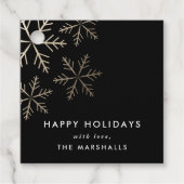 Klassische Schneeflocken Imitate Frische Pasta mac Geschenkanhänger (Vorderseite)