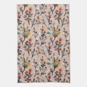 Klassische schöne Blumenmuster Luxus niedlich rosa Geschirrtuch (Vertikal)