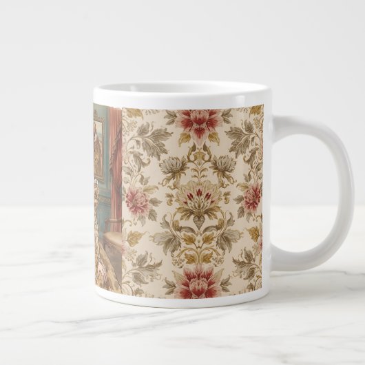 Klassische, schöne Dame, Viktorianischer Charme Jumbo-Tasse (Rechts)