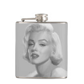 Klassische Schönheit 3 Flachmann (Vorderseite)