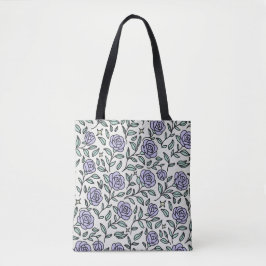 Klassische Schönheit Bestie Gartenrose Lila Tasche