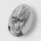 Klassische Schönheit III Runde Wanduhr (Winkel)