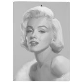 Klassische Schönheit Klemmbrett (Rückseite)