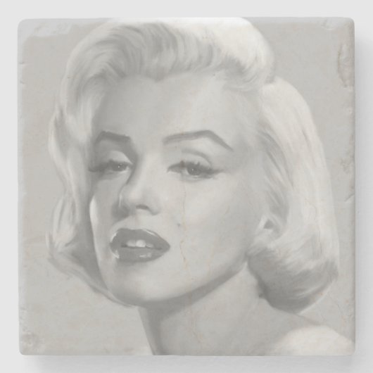 Klassische Schönheit Steinuntersetzer (Vorderseite)