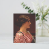 Klassische Schönheit von John William Godward Postkarte (Stehend Vorderseite)