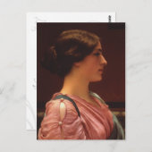 Klassische Schönheit von John William Godward Postkarte (Vorne/Hinten)