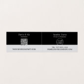 Klassische Schreibmaschine, Herausgeber, Schriftst Visitenkarten (Innenseite Aufgefaltet)