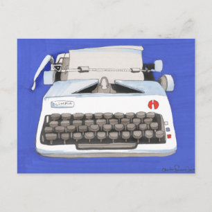 Klassische Schreibmaschine Postkarte