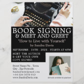 Klassische Schreibmaschine, Schriftsteller - Buchs Flyer (Vorne)