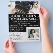 Klassische Schreibmaschine, Schriftsteller - Buchs Flyer (Hand)