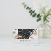 Klassische Schreibmaschine, Schriftsteller Visitenkarte (Stehend Vorderseite)