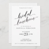 Klassische Schrift Einladung zur Hochzeit Bridal L (Vorne/Hinten)