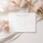 Klassische Schrift Elegant Moderne Hochzeit RSVP Karte