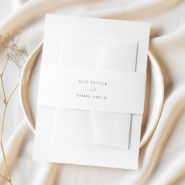 Klassische Schrift Minimalistische Hochzeit Einladungsbanderole