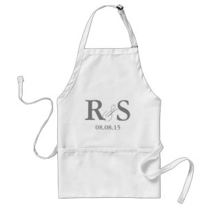 Klassische Schürze des Monogramm- 