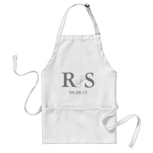 Klassische Schürze des Monogramm-| (Vorne)