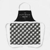 Klassische Schürze für Karierte Personalisierte Ma (Vorderseite)