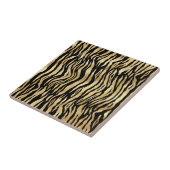 Klassische Schwarz-Gold-Zebra-Tierdruckabbildung Fliese (Seite)