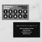 Klassische Schwarz-Grau-Loyalität Visitenkarte (Vorne/Hinten)