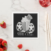 Klassische Schwarz-Weiß-Filme Serviette (Beispiel)