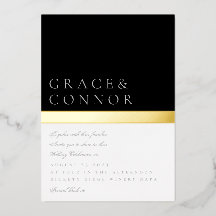 Klassische Schwarz-weiß-graue Streifenhochzeit