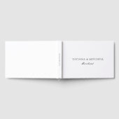 Klassische Schwarz-Weiß-Hochzeit Gästebuch (Voll)