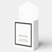 Klassische Schwarz-Weiß-Hochzeit Geschenkschachtel (Geöffnet)