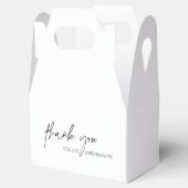 Klassische Schwarz-Weiß-Hochzeit Geschenkschachtel (Geöffnet)