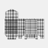 Klassische Schwarz-Weiß-Kariert Geschenkschachtel (Ungefaltet)