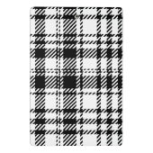 Klassische Schwarz-Weiß-Kariert Mini Klemmbrett (Rückseite)