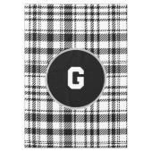 Klassische Schwarz-Weiß-Kariert Tischdecke (Vorderseite)