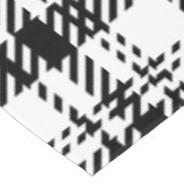 Klassische Schwarz-Weiß-Kariert Tischdecke (Schrägansicht)