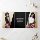 Klassische Schwarz/Weiß-Kunst - Überblick Dreifach Gefaltete Karte (Innenseite)