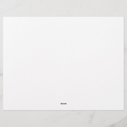 Klassische Schwarz-Weiß-Moderne Monogramm W/Namenb Briefbogen (Rückseite)