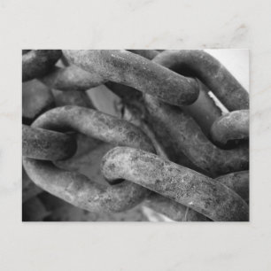 Klassische Schwarz-Weiß-Postkarte Postkarte