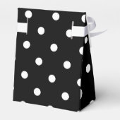 Klassische Schwarz/Weiß-Punkte Gefälligkeitsbox Geschenkschachtel (Rückseite)