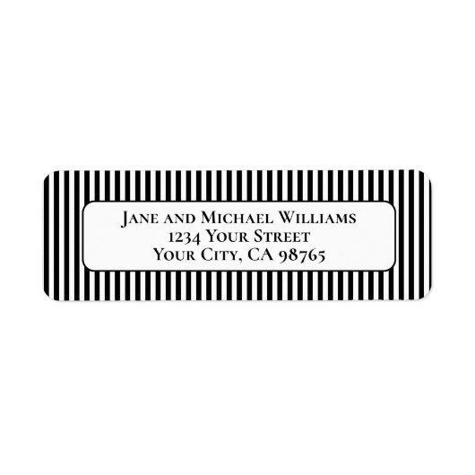 Klassische Schwarz-Weiß-Streifen (Vorne)