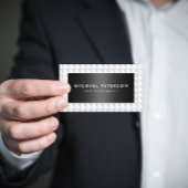 Klassische Schwarz-Weiß-Visitenkarte Visitenkarte