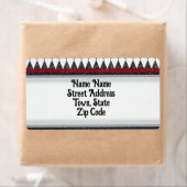 Klassische Schwarz-weiße Harlequin Raute Diamant (Insitu)