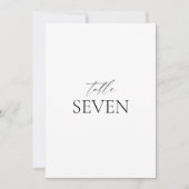 Klassische Schwarz-weiße Hochzeitskarte (Vorderseite)