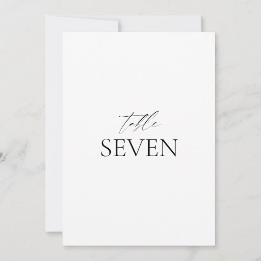 Klassische Schwarz-weiße Hochzeitskarte (Rückseite)