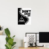 Klassische schwarz-weiße Klaviertasten erwachsen n Poster (Heimbüro)