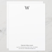 Klassische Schwarz-weiße Personalisierte Stationär (Vorne/Hinten)