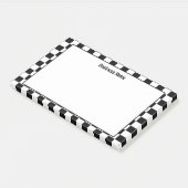 Klassische schwarz-weiße Post-It-Notes Post-it Klebezettel (angewinkelt)