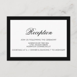 Klassische schwarze Grenzwahlkarte Einladung