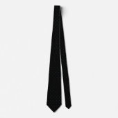 Klassische schwarze Krawatte mit hellblauen Punkte (Vorderseite)