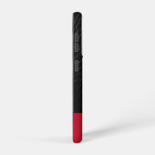 Klassische schwarze Leder Inspirierte Telefonabdec Samsung Galaxy Hülle (Rechte Seite)