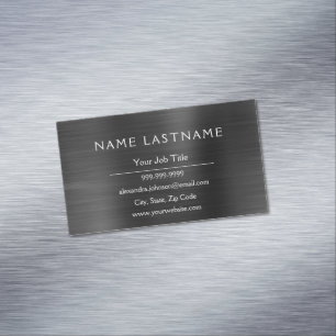 Klassische schwarze Metallic Foil Modernes Busines Magnetische Visitenkarte