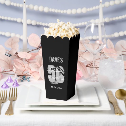 Klassische Schwarze Moderne im Alter von 50 Jahren Geschenkschachtel (Hochzeit)