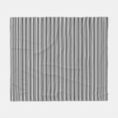 Klassische schwarze Streifen-Fußleiste Fleecedecke (Vorderseite (Horizontal))